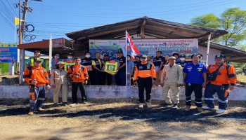 ร่วมพิธีเปิดด่านชุมชน/จุดบริการประชาชน ณ สามแยกป้อมตำรวจหน้าโรงเรียนบ้านยวด